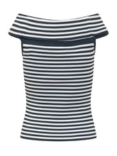 Top a Righe con Scollo a Barchetta - Abbigliamento Donna | Lidia Shopping