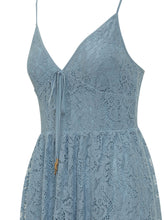 Abito Maxi in Pizzo con Scollo a V - Abbigliamento Donna | Lidia Shopping