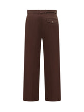 Pantalone Largo Marrone con Cintura - Abbigliamento Uomo | Lidia Shopping