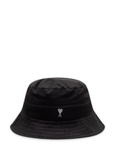 Bucket Hat with Metal Heart Logo AMI Stud - Ami Alexandre Mattiussi | Lidia Shopping