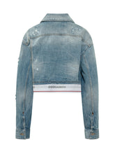 Cropped Denim Jacket with Pockets and Buttons - Collezione Happy Birthday | Lidia Shopping