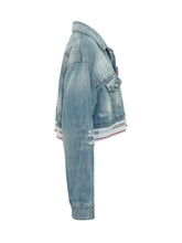 Cropped Denim Jacket with Pockets and Buttons - Collezione Happy Birthday | Lidia Shopping