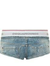 Denim Hot Pants with Elastic Waist - Collezione Happy Birthday | Lidia Shopping
