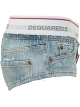 Denim Hot Pants with Elastic Waist - Collezione Happy Birthday | Lidia Shopping
