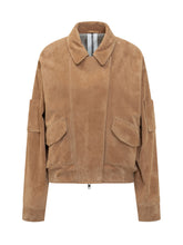 Bomber Jacket in Goat Suede - New Collection | Lidia Shopping