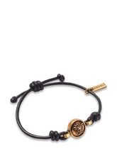 Cord Bracelet with Medusa Element - Men | Lidia Shopping
