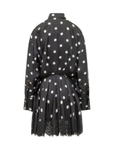Polka Dot Dress with Lace inserts - New Collection | Lidia Shopping