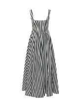 Abito Midi a Righe con Spalline - Abbigliamento Donna | Lidia Shopping