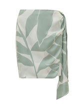 Gonna con Drappeggio e Motivo a Foglie - Abbigliamento Donna | Lidia Shopping