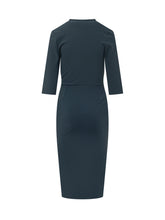 Dress with V-Neck and Draped Waist - Chiara Boni | Lidia Shopping