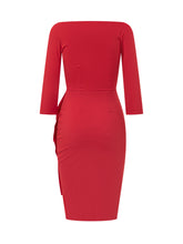 Dress with V-Neck and Draped Design - Chiara Boni | Lidia Shopping