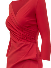 Dress with V-Neck and Draped Design - Chiara Boni | Lidia Shopping