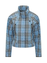 Giacca con Collo Alto e Motivo a Quadri - Abbigliamento Donna | Lidia Shopping