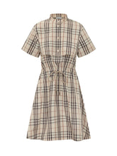 Abito Isotta con Motivo a Quadri e Coulisse in Vita - Abbigliamento Donna | Lidia Shopping