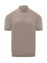 Short Sleeve Knit Polo with Contrast Details - Collezione Happy Birthday | Lidia Shopping