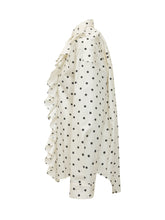 Camicia in Seta a Pois con Rouches - Abbigliamento Donna | Lidia Shopping