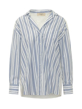 Camicia con Colletto e Motivo a Righe - Abbigliamento Donna | Lidia Shopping