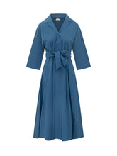 Abito Midi con Colletto e Cintura - Abbigliamento Donna | Lidia Shopping