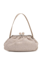 Borsa in Rafia con Manico e Chiusura a Scatto - Borse a Tracolla Donna | Lidia Shopping