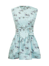 Corset Mini Dress with Floral Print - Ganni | Lidia Shopping