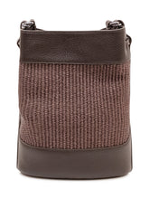 Bucket Bag Monda in Wicker with Woven Panel - Collezione Happy Birthday | Lidia Shopping