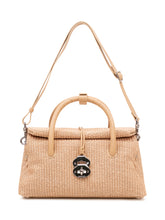 Hand Bag Dotta in Wicker with Flap - Collezione Happy Birthday | Lidia Shopping