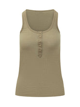 Top a Canotta in Maglia a Coste con Bottoni - Abbigliamento Donna | Lidia Shopping