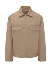 Zip-Up Cotton Jacket with Front Pockets - Men | Lidia Shopping