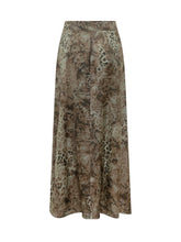 Gonna Ciria Lunga con Stampa Animalier - Abbigliamento Donna | Lidia Shopping