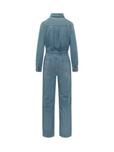 Tuta Intera in Denim con Cintura - Abbigliamento Donna | Lidia Shopping