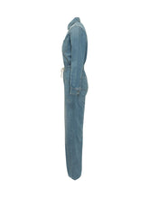 Tuta Intera in Denim con Cintura - Abbigliamento Donna | Lidia Shopping
