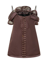 Sculptural Ruffle Mini Dress - Elisabetta Franchi | Lidia Shopping