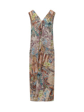 Sleeveless Long Dress with Patchwork Print - Momoni Women | Lidia Shopping