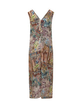 Sleeveless Long Dress with Patchwork Print - Momoni Women | Lidia Shopping