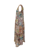 Sleeveless Long Dress with Patchwork Print - Momoni Women | Lidia Shopping