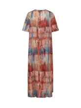 Long Dress with Multicolor Abstract Print - Momoni Women | Lidia Shopping