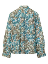 Shirt with Butterfly Print and Classic Collar - Momoni Women | Lidia Shopping