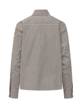 Camicia a Righe con Ricami Applicati - Abbigliamento Donna | Lidia Shopping