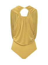 Cape Bodysuit with Deep Neckline and Draped Design - Collezione Happy Birthday | Lidia Shopping