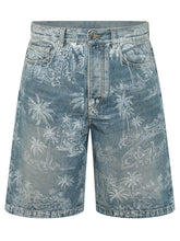 Chateau Denim Shorts con Stampa Paesaggio - Abbigliamento Uomo | Lidia Shopping