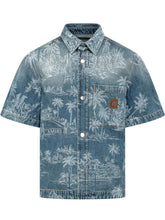 Chateau Denim Shirt with Landscape Print - Amiri | Lidia Shopping