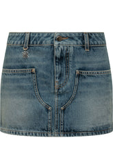 Mini Skirt with Pockets and Button Closure - Amiri | Lidia Shopping