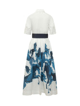 Art Print Belted Midi Dress - Collezione Happy Birthday | Lidia Shopping