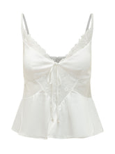 White Satin Lace Top - Collezione Happy Birthday | Lidia Shopping