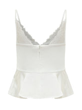 White Satin Lace Top - Collezione Happy Birthday | Lidia Shopping