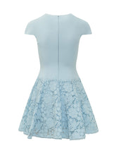 Crepe Mini Dress with Lace Skirt - Collezione Happy Birthday | Lidia Shopping