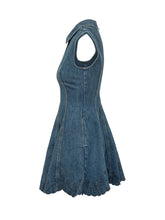 Denim Mini Dress with Broderie Hem - Collezione Happy Birthday | Lidia Shopping