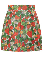 Minigonna con Cinturino e Stampa Fragole - Abbigliamento Donna | Lidia Shopping