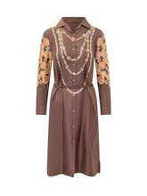 Abito con Colletto e Stampa All Over - Abbigliamento Donna | Lidia Shopping