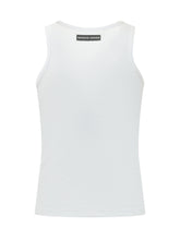 Top Senza Maniche con Scollo Tondo e Logo Ricamato - Abbigliamento Uomo | Lidia Shopping